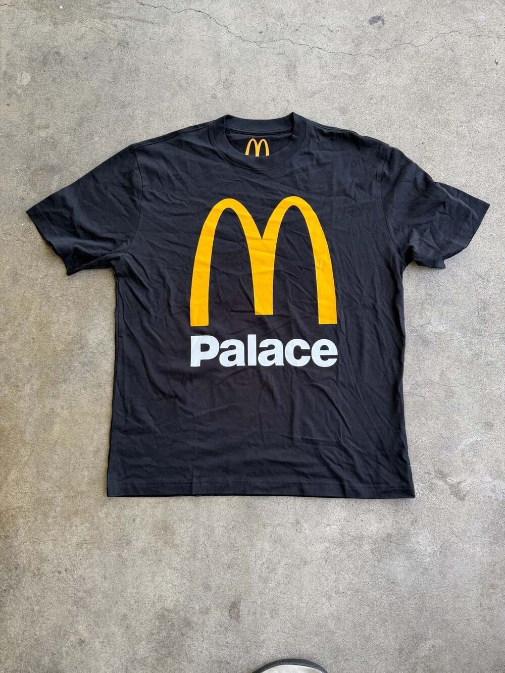 Palace x McDonald's Logo T-Shirt Black Size XXL